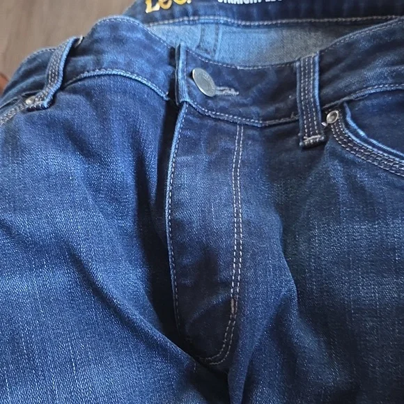 Lee Jeans Lee Women's Dark Blue Straight Leg Jeans - Picture 4 of 6